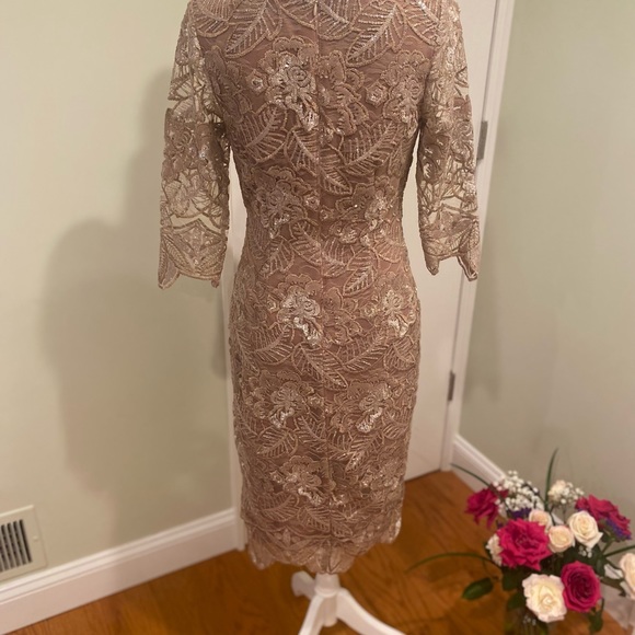 New BHLDN Mackenzie Embroidered Metallic Rose Gold Size 8 - Picture 8 of 15
